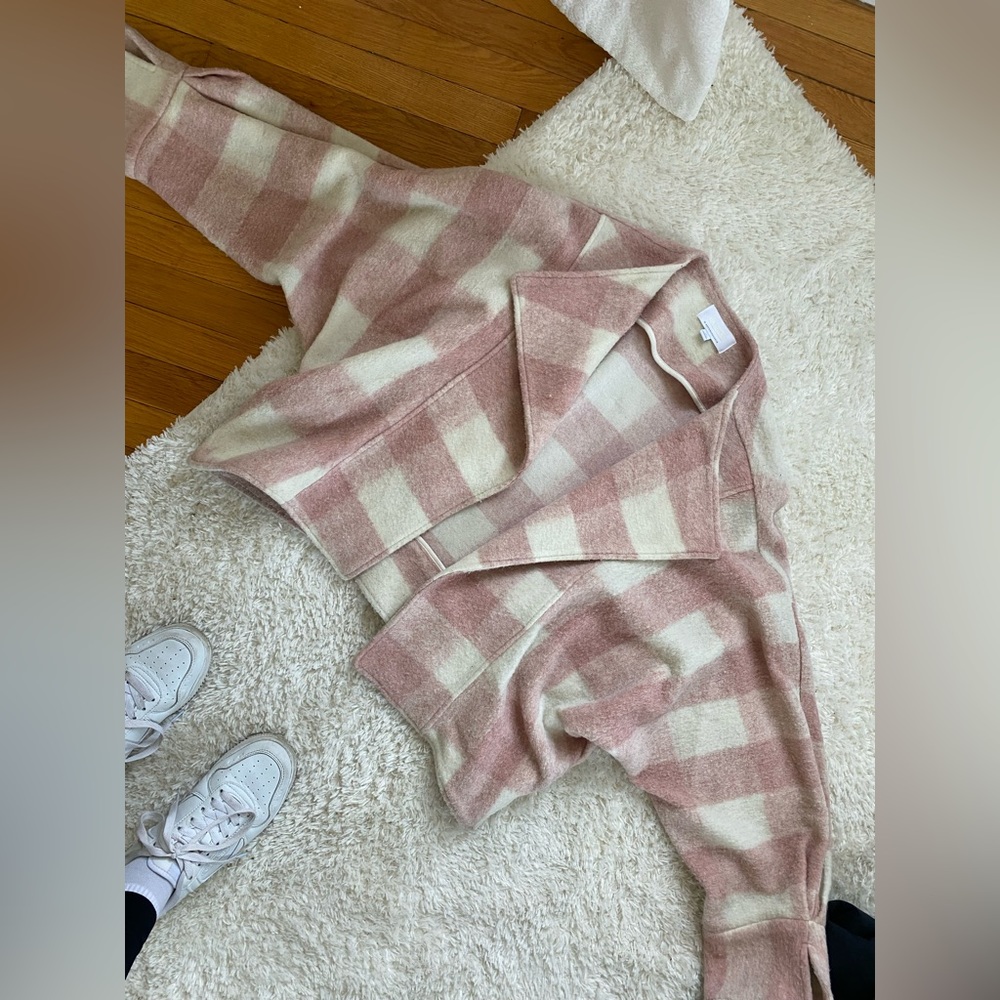 Anthropology Pink Plaid Shacket